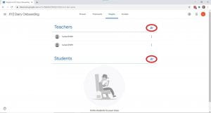 google classroom screen