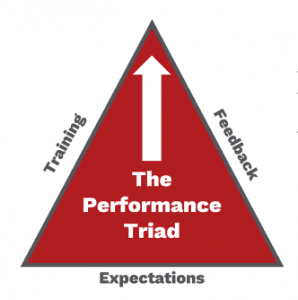 The performance triad with training, feedback and expectations